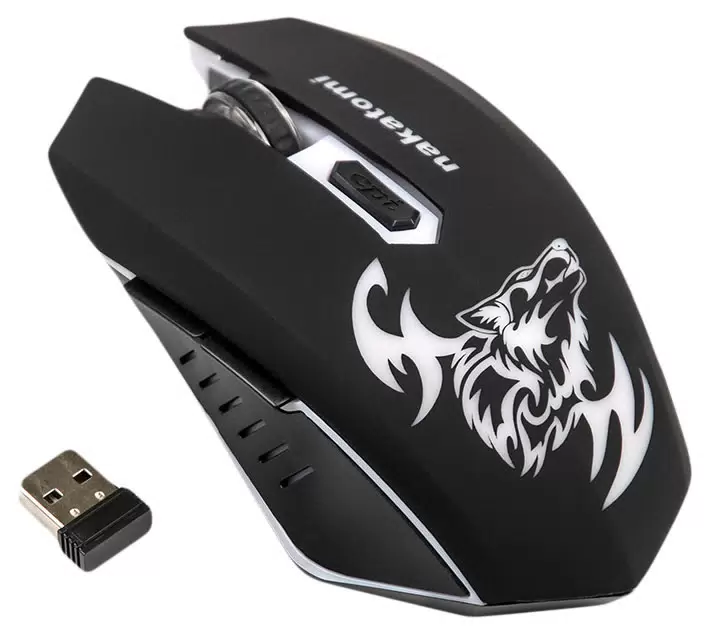 Купить Беспроводная игровая мышь nakatomi MROG-15U Black  в E-mobi