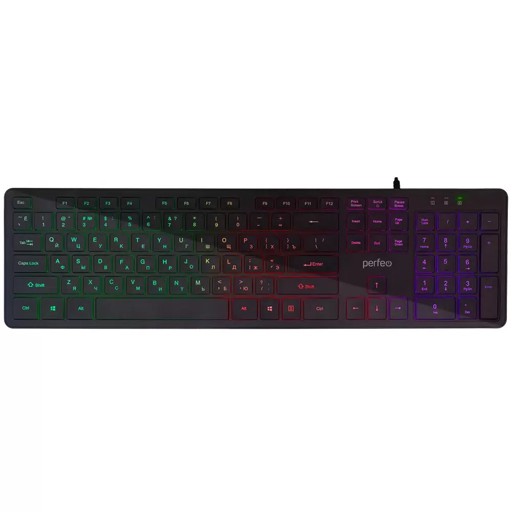 Купить Проводная игровая клавиатура Perfeo Bright Black (PF_B4891)  в E-mobi