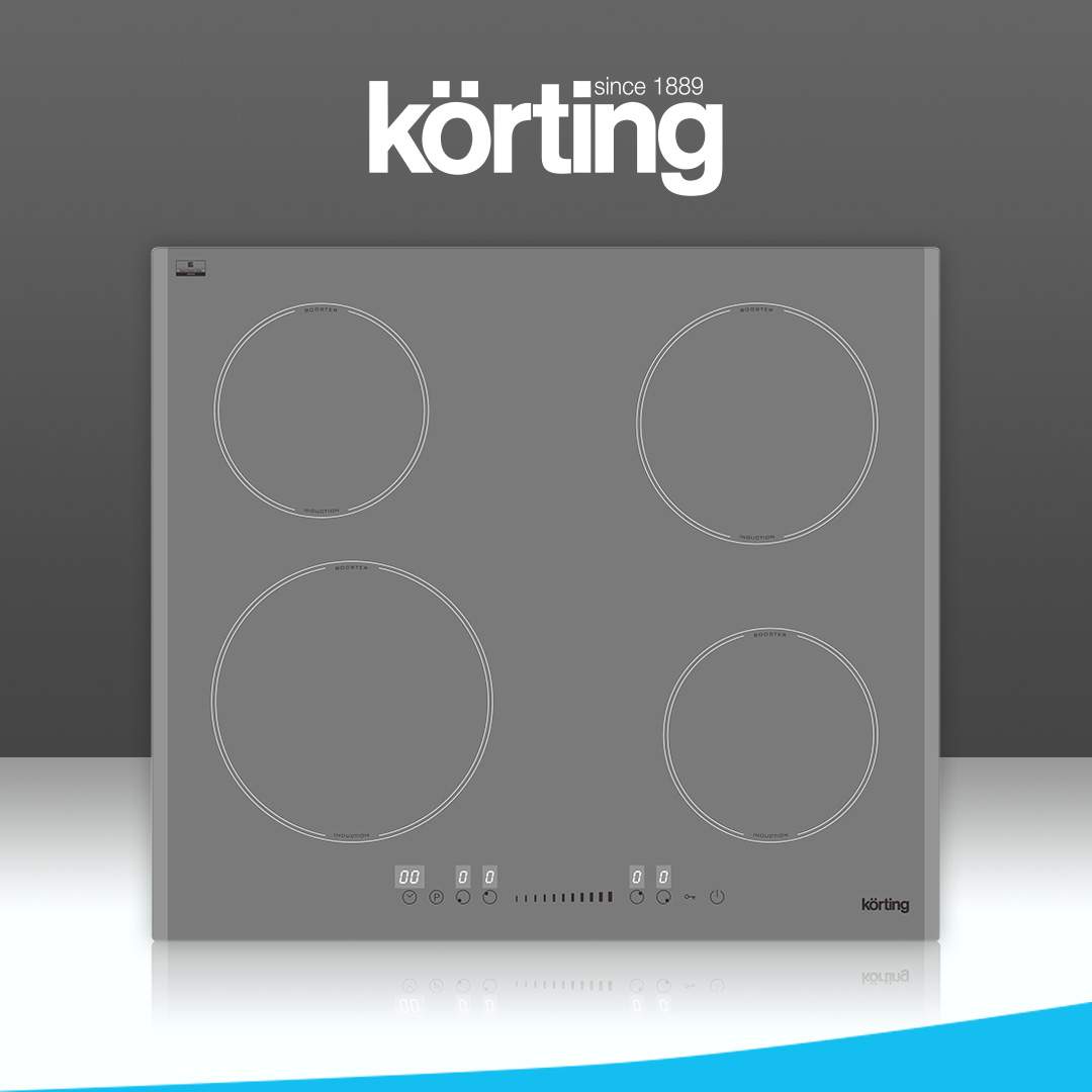 Купить Встраиваемая варочная панель индукционная Korting HI 64560 BGR серый  в E-mobi