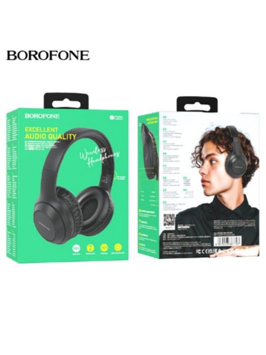 Купить Беспроводные наушники Borofone BO20 Black (989089)  в E-mobi