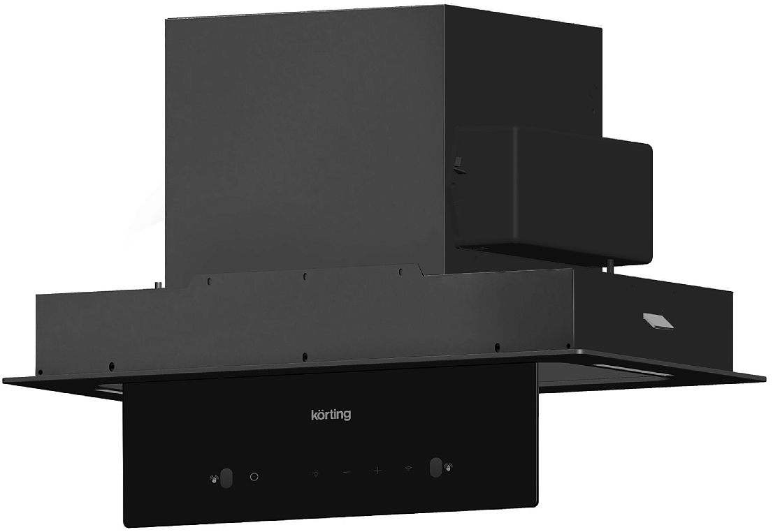 Купить Вытяжка встраиваемая Korting KHI 6099 ICGN черный  в E-mobi