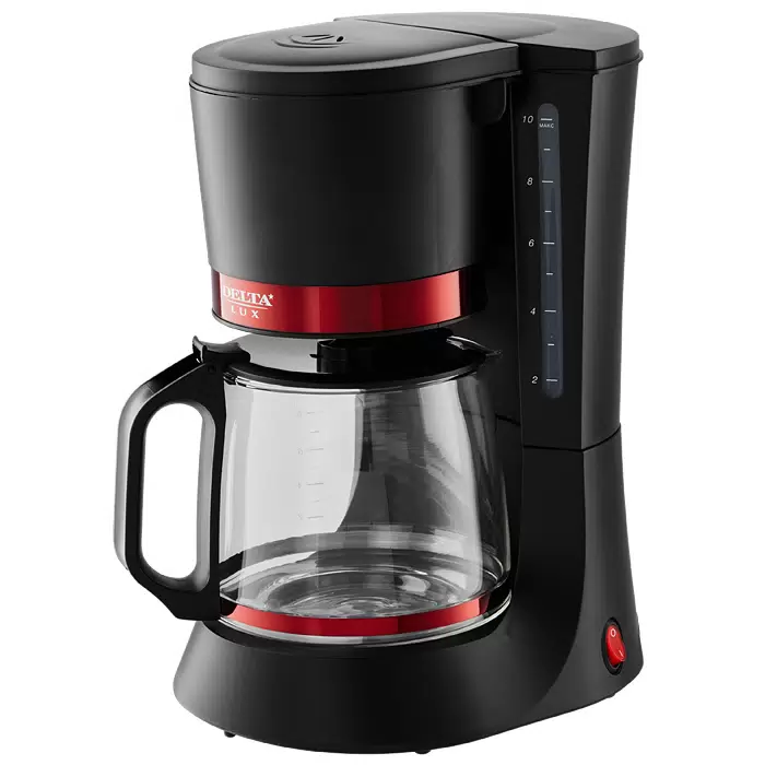 Купить Кофеварка капельного типа Delta LUX DL-8152 Black Red  в E-mobi