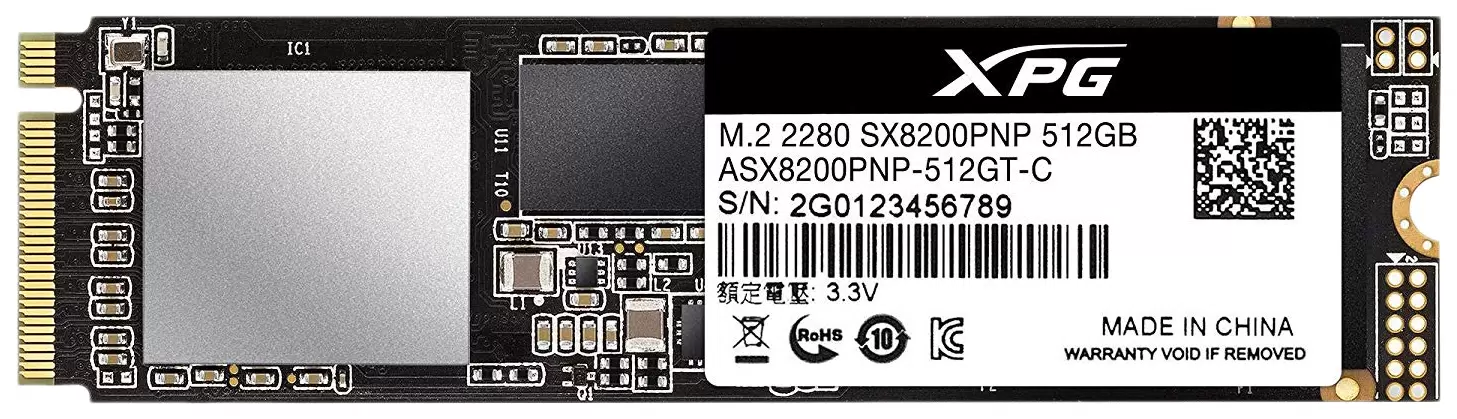 Купить SSD накопитель ADATA XPG SX8200 Pro M.2 2280 512 ГБ (ASX8200PNP-512GT-C)  в E-mobi