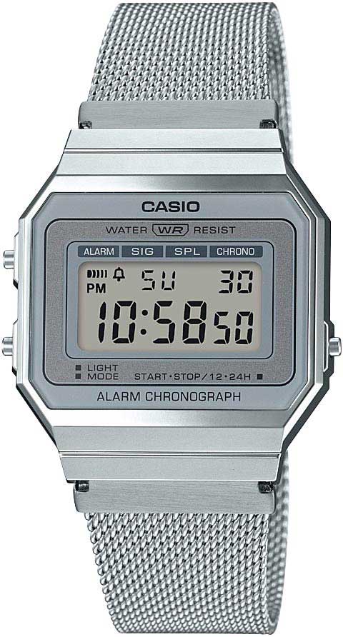 Купить Японские наручные часы Casio Vintage A700WEM-7AEF-ucenka с хронографом  в E-mobi