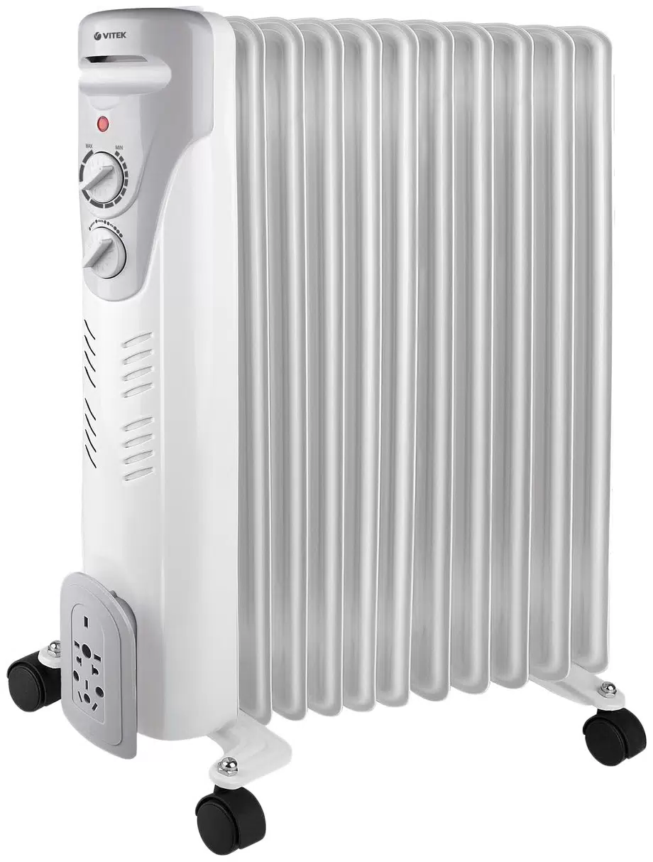 Купить Масляный радиатор Vitek VT-1710 белый  в E-mobi