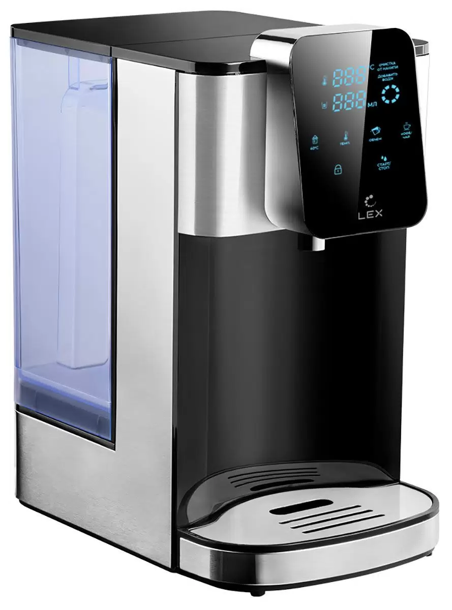 Купить Термопот Lex LXTP 3620 4 литра чёрный брашированная сталь  в E-mobi