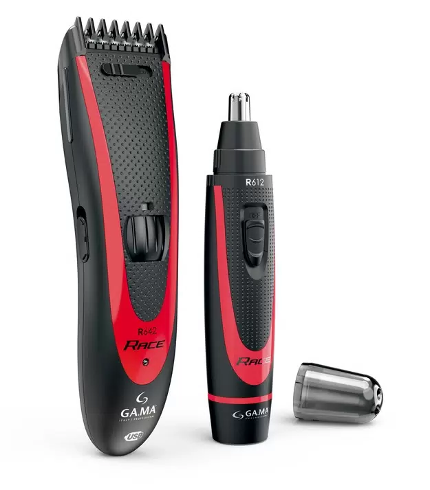 Купить Машинка для стрижки волос GA.MA R642+Триммер R612 красный, черный  в E-mobi