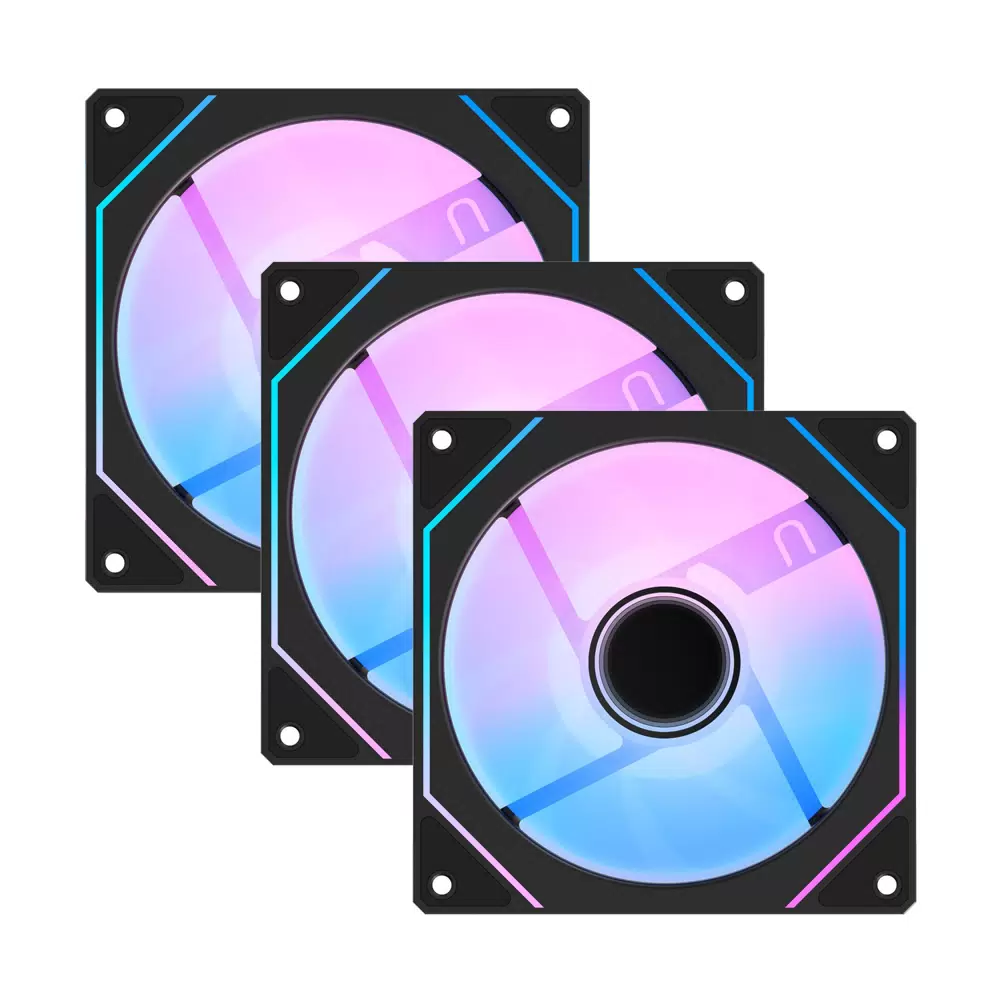 Купить Корпусной вентилятор Ocypus Gamma F12 BK ARGB 3 in 1 (Delta-F12-BK ARGB 3 IN 1)  в E-mobi