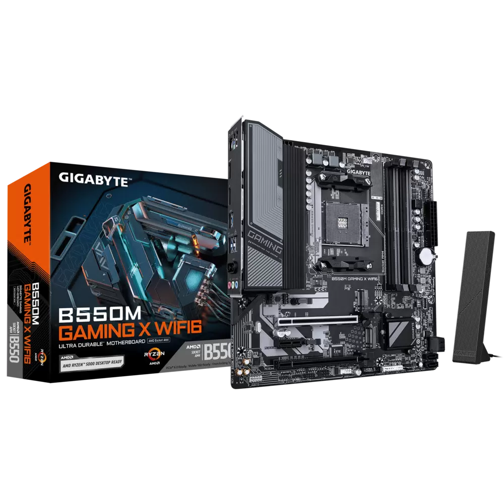 Купить Материнская плата Gigabyte B550M GAMING X WIFI6 (AM4, mATX)  в E-mobi