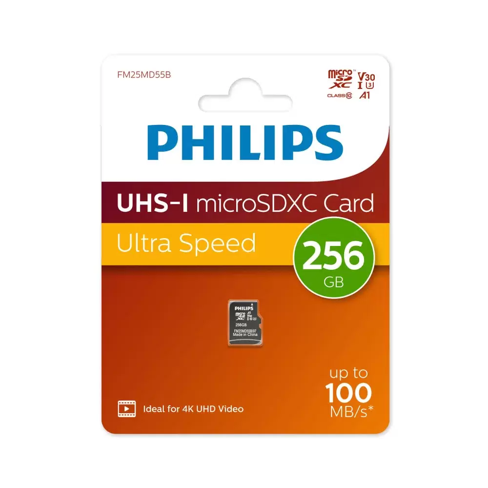 Купить Карта памяти Philips Micro SD 256Гб FM (FM25MD55B/97)  в E-mobi