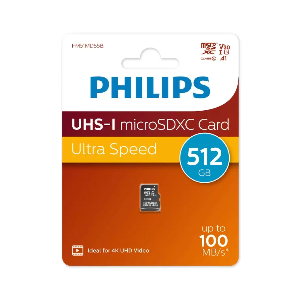 Купить Карта памяти Philips Micro SD 512Гб FM (FM51MD55B/97)  в E-mobi