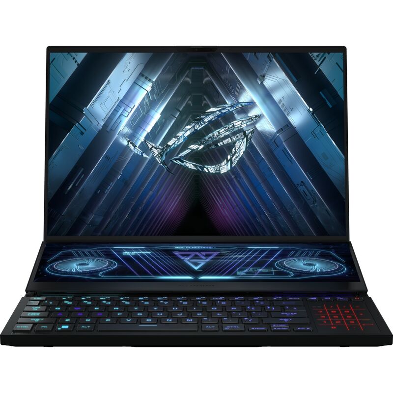 Купить Ноутбук ASUS Rog Zephyrus Duo 16 2023 GX650PY-NM083W (90NR0BI1-M004V0) Ryzen 9 7945HX 32Gb SSD 2Tb RTX 4090 16Gb 16 WQXGA IPS 90Вт*ч Win11 Black  в E-mobi