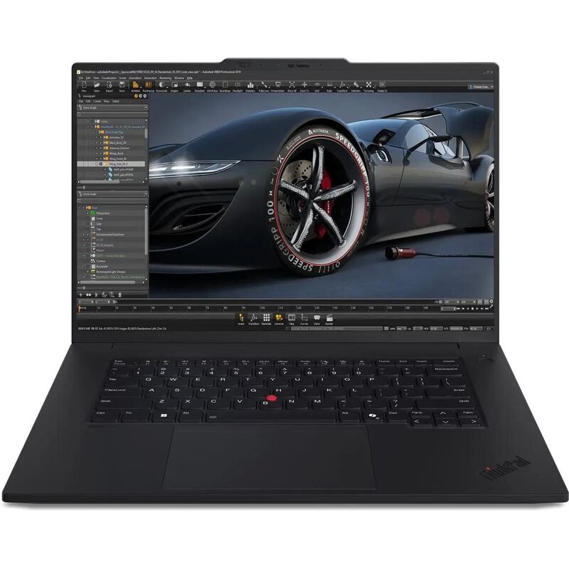 Купить Ноутбук Lenovo ThinkPad P1 G7 (21KWS60D00)Core Ultra 7 155H 32Gb SSD1Tb NVIDIA GeForce RTX4060 8Gb 16" IPS WQXGA (2560x1600) Windows 11 Pro black WiFi  в E-mobi