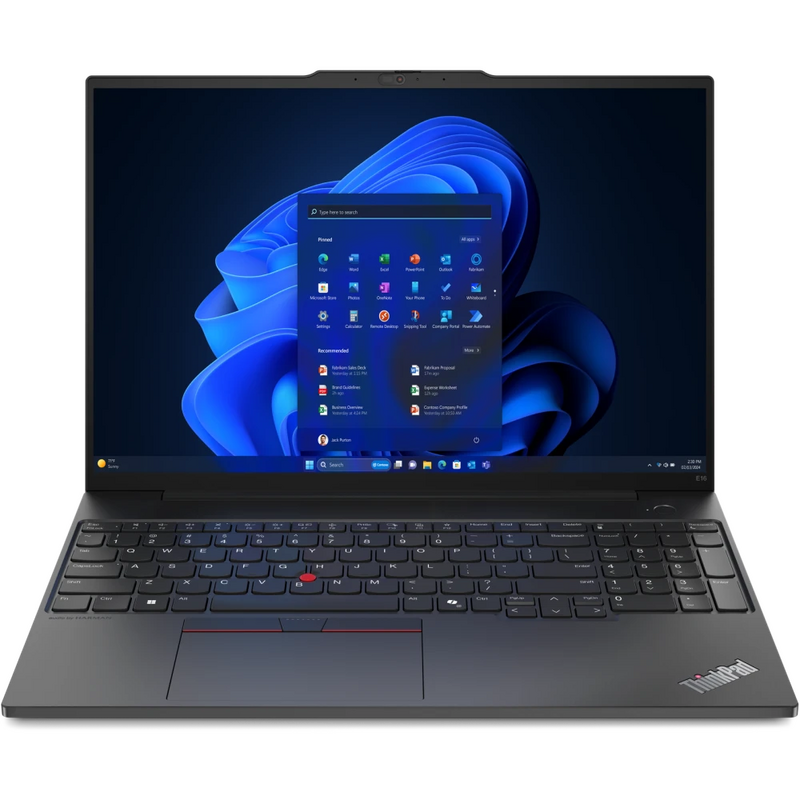 Купить Ноутбук Lenovo ThinkPad E16 Gen 2 (21MAS07K00_64) Intel Core Ultra 7 155H 3800MHz/16"/1920x1200/64GB/512GB SSD/Intel Arc Graphics/Wi-Fi/Без ОС Black  в E-mobi