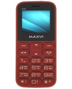 Сотовый телефон Maxvi B100ds красный | emobi