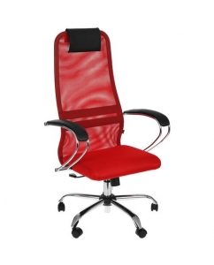 Кресло офисное Метта SU-B-8/подл.101/осн.003 красный | emobi